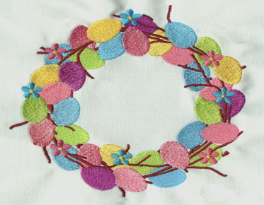 embroidery logo flowers